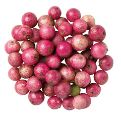 Fresh Pink Peppercorn with Pink Skin and Juicy Texture on Transparent Background