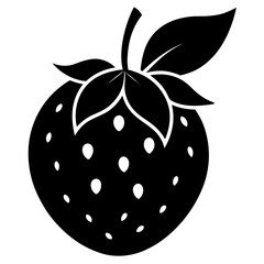 changunga fruit silhouette on white background