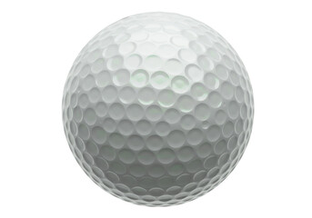 Isolated Golf Ball with Dimples in High Detail for Sport Illustration and Graphics, 3D Render