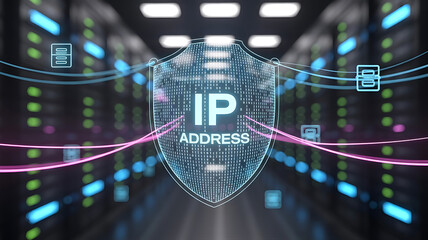 IP Address 192.168.1.1 Digital Internet Address Depiction Representing Network Configuration, Router Gateway Access, Local Area Connectivity, Secure Data Transmission, and Infrastructure Management