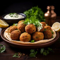 falafel dish AI generated