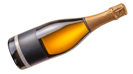 Sparkling Elixir: A captivating studio shot reveals a champagne bottle, poised with a touch of elegance, capturing a moment of celebration and sophistication.