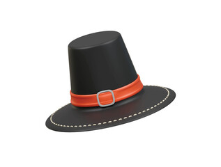 pilgrim hat icon 3d illustration render
