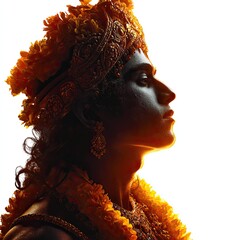 Traditional dance performance of krishna cultural festival outdoor setting artistic perspective