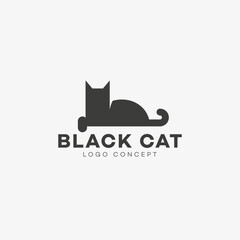 Black cat logo