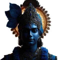 Divine dance of colorful deities cultural festival portrait art vibrant background spiritual perspective