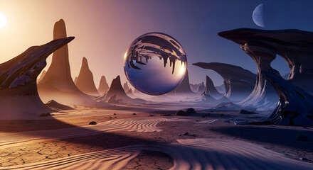 Low-Poly 3D Mountain Landscape