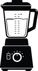 Modern blender icon for healthy smoothies and kitchen gadgets vector