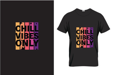 Mockup T-shirt chill vibes only