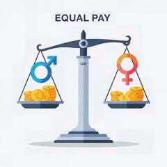 Equal Pay Concept – Gender Equality and Workplace Fairness
