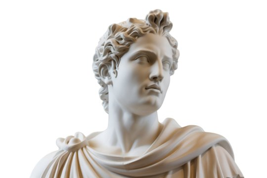 statue of a woman with white background - Powered by Adobe