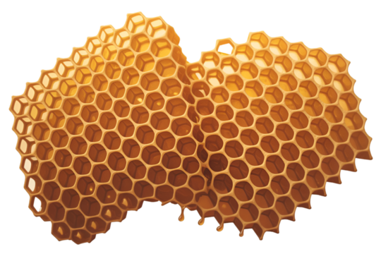 honeycomb isolated on white