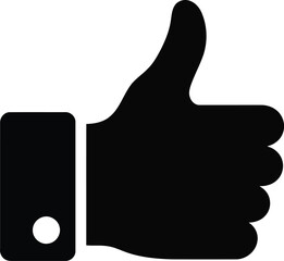 Positive thumbs up icon approved approval success communication gesture vector