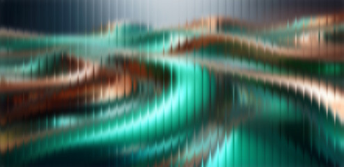 Abstract waves of teal and copper create a mesmerizing, textured background that's perfect for...