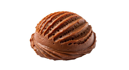 chocolate cake isolated on white