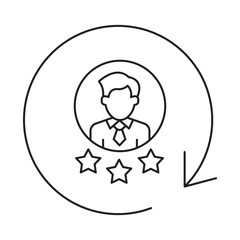 Businessman with Stars (Rating Profile),Build Trust with AI-Powered Reputation Systems