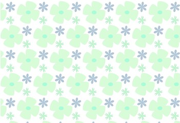 seamless floral pattern charm and simple design