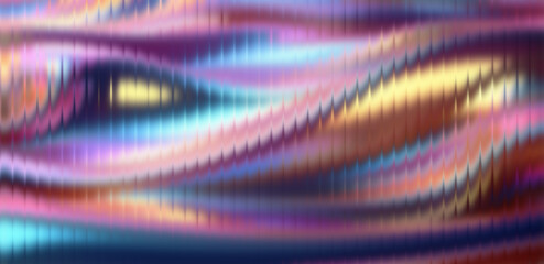 Dreamy iridescent flow of pastel colors creating a mesmerizing, modern abstract design perfect for backgrounds, textiles, or adding a touch of vibrant fantasy to your project