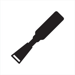 black plastic clamp vector illustration logo sticker silhouette design