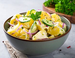 Potato salad in a bowl