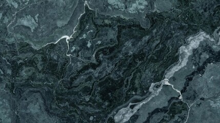 Fototapeta premium Abstract Marble Stone Texture – Natural Mineral Pattern Background Grey Dark Green Black 