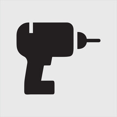 vector illustration of a paint roller silhouette vector illustration logo sticker design 
