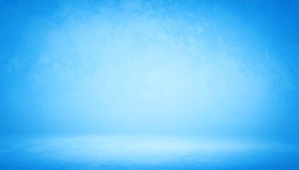 Empty Blue Studio Background with Textured Wall and Floor
