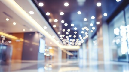 Abstract Blurred Interior of a Modern Building
