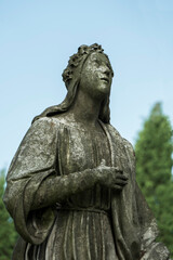 Friedhof, Grabstein, Statue