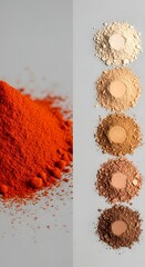 Ground Paprika Powder and Loose Mineral Makeup Shades | Natural Foundation & Bronzer Collection
