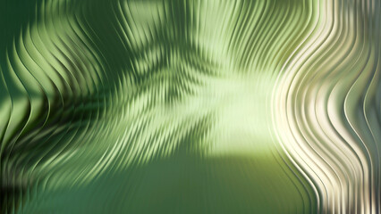 Green Gradient Fractal Glass Background – Contemporary Abstract Art