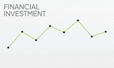 Business stock market investment graph growth technology background. chart economy forex finance increase rise. vector illustration fantastic hi-tech design. Financial Investment.