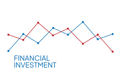 Business stock market investment graph growth technology background. chart economy forex finance increase rise. vector illustration fantastic hi-tech design. Financial Investment.