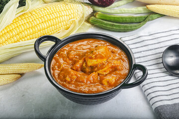 Indian cuisine - Kadai chicken masala