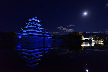 Matsumoto Castle is the most famous landmark in Matsumoto, Japan
