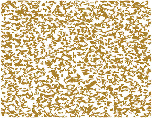 Abstract Gold Confetti or Glitter on White Background