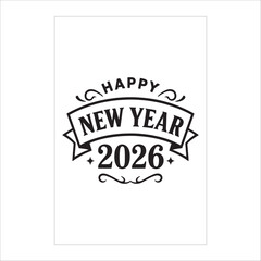 "Luxury Happy New Year 2026 Party Flyer with Golden Fireworks & Celebration Background"