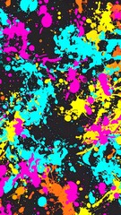 Vibrant paint splatter pattern