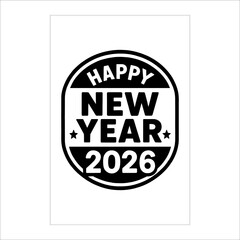 "Luxury Happy New Year 2026 Party Flyer with Golden Fireworks & Celebration Background"