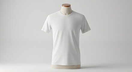 Blank white t shirt on mannequin