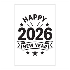 "Luxury Happy New Year 2026 Party Flyer with Golden Fireworks & Celebration Background"