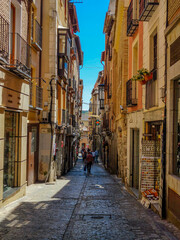 Toledo, Spain, May 21 2025,  The Old narrow streets of historic Toledo, Spain a UNESCO World Heritage Site