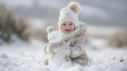 joyful child holds christmas wreath with excitement showcasing essence of festive season