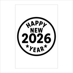 "Luxury Happy New Year 2026 Party Flyer with Golden Fireworks & Celebration Background"