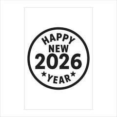 "Luxury Happy New Year 2026 Party Flyer with Golden Fireworks & Celebration Background"