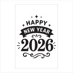 "Luxury Happy New Year 2026 Party Flyer with Golden Fireworks & Celebration Background"