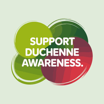 Support Duchenne Awareness Abstract Banner