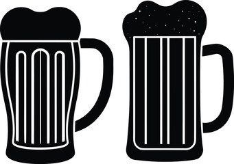  bear mug set Collection vector illustration perfect for pub logos, brewery branding, or craft beer event designs and merchandise