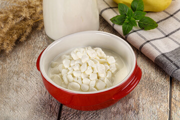 Grain cottage cheese with sour