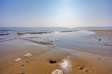 beach in the morning